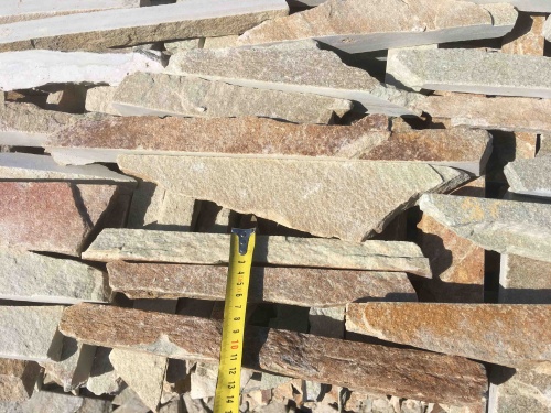 Горбушка златолит золотистый для облицовки купить в Омске