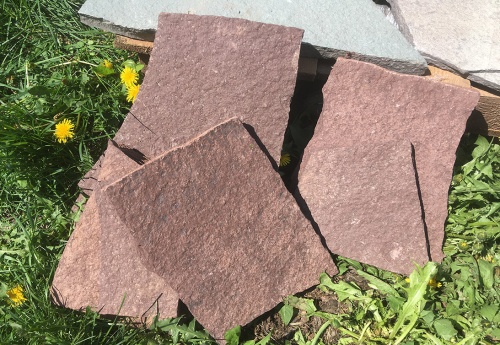 Плитняк лемезит бордовый для цоколя 1,5-2 см купить в Омске