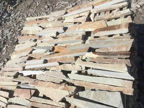 Горбушка златолит золотистый для облицовки купить в Омске