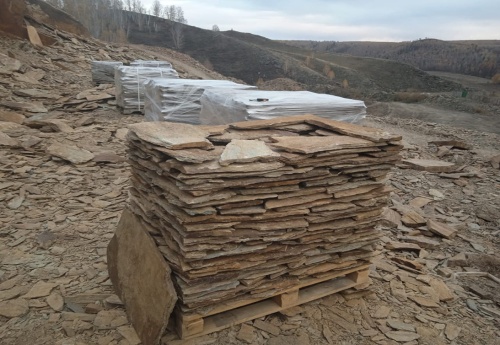 Плитняк кора дерева для цоколя, отмостки купить в Омске