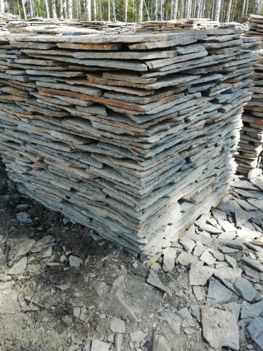 Плитняк златолит Уральский для цоколя, отмостки купить в Омске